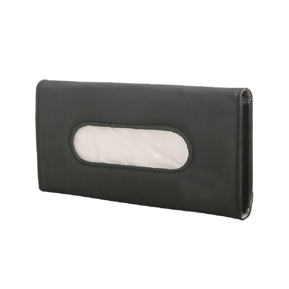 2 pcs Brown Car Sun Visor Tissue Holder - PU Leather Napkin Dispenser for Vehicle Interior