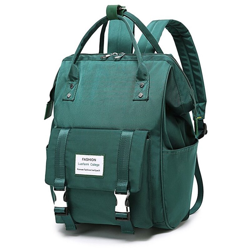 Mochila de náilon feminina, mochila escolar para mulheres, adolescentes, bolsa de viagem para cuidados com o bebê