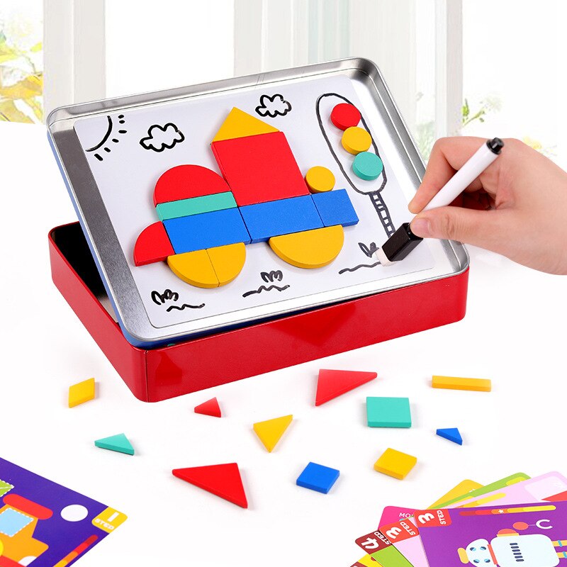 Magnetische Puzzel Speelgoed Kinderen Intelligentie Brain Training Speelgoed Multifunctionele Baby Voorschoolse Vroege Educatief Speelgoed Voor Kinderen