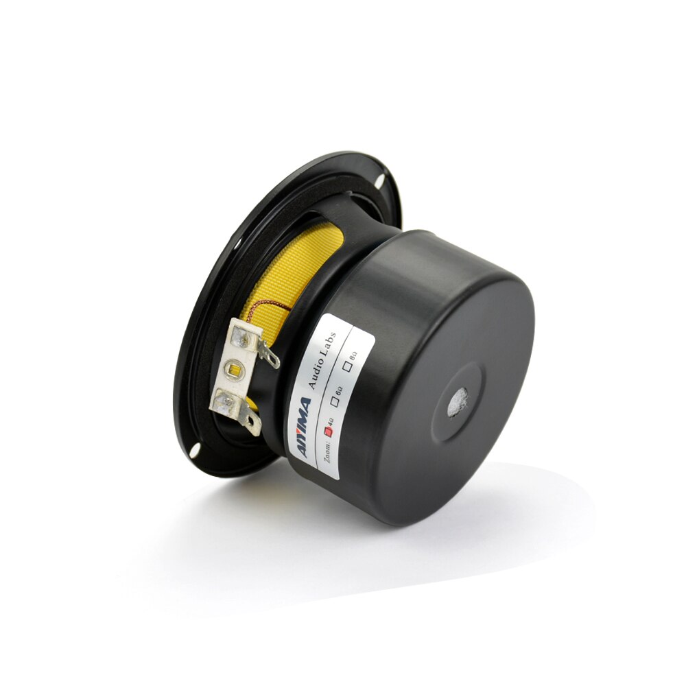 Aiyima - 2 altavoces estéreo de graves y medios de 3 pulgadas, subwoofer de 4/ 8 ohmios y 25w subwoofers de rango completo para cine en casa, altavoces hifi diy