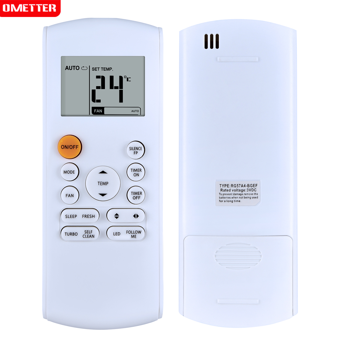 Control remoto para aire acondicionado Midea RG57B/BGEF RG57A2 RG57A7 RG57A4 RG57A6 RG57B1: Blanco