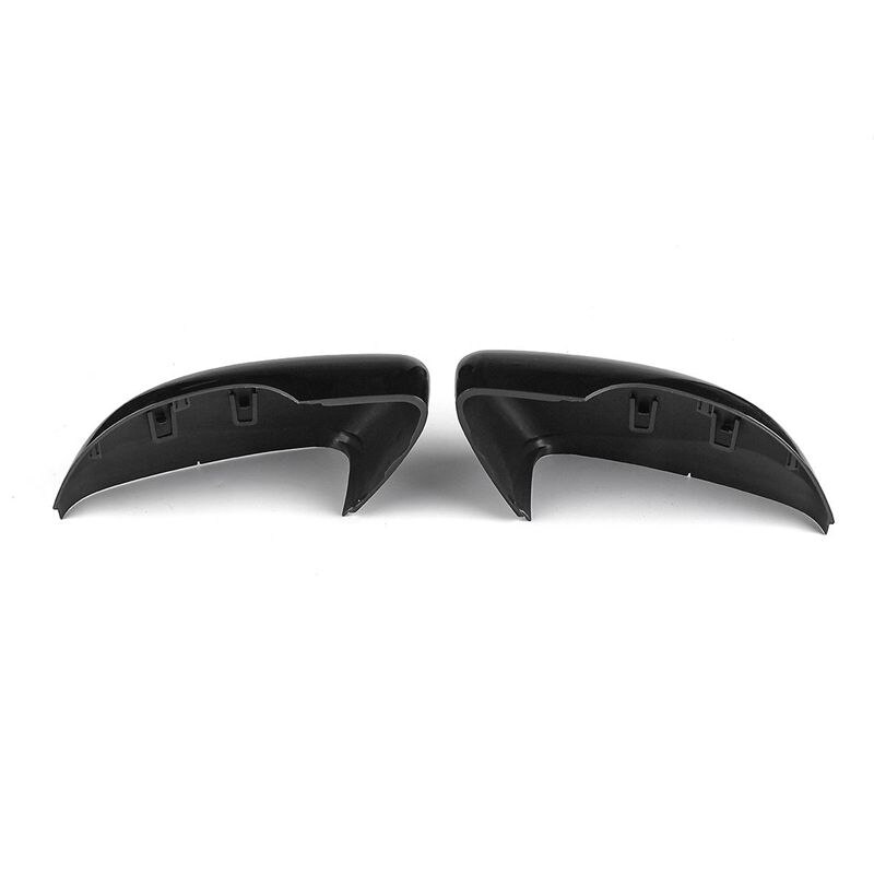 Left+Right Gloss Black Wing Door Rear View Mirror Cover For Vw Touran ...