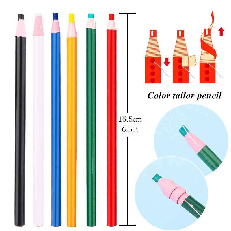 SHWAKK 6pcs Fabric Marker Pen Pencil Fade Out For Drawing Lines Disappearing Marker Pen For Tailors DIY Sewing Accessories