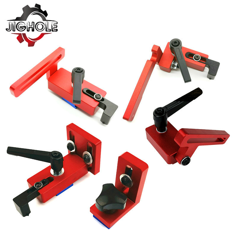 Woodworking T Slot Stopper Miter Gauge Fence Connector Alloy Miter Track Stop Block Saw Table Sliding Brackets Chute Limiter