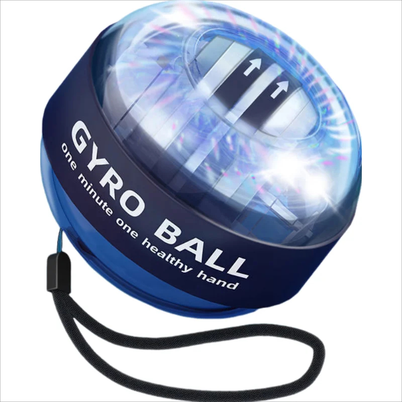 Forearm Exerciser Muscle Fitness Equipment Gyroscope Gyro Wrist Ball Booster Trainer Hand Exercise Grip Glow: Beige