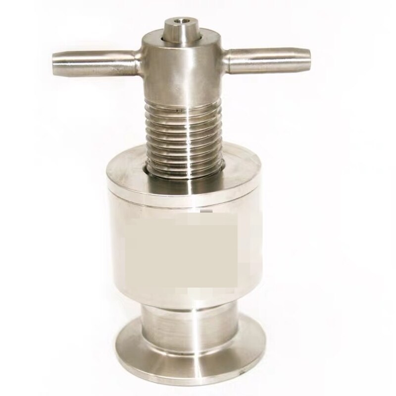 1Pcs 1.5" Tri Clamp Sanitary Adjustable Pressure Relief Safety Valve 0-0.35 Mpa SUS304