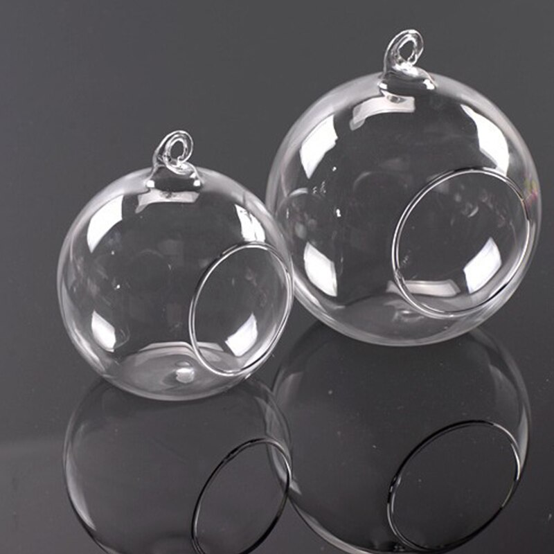 Hanging Tealight Candle Holder Glass Globes Terrarium Wedding Romantic Party Wedding Candlestick 6/8/10/12cm