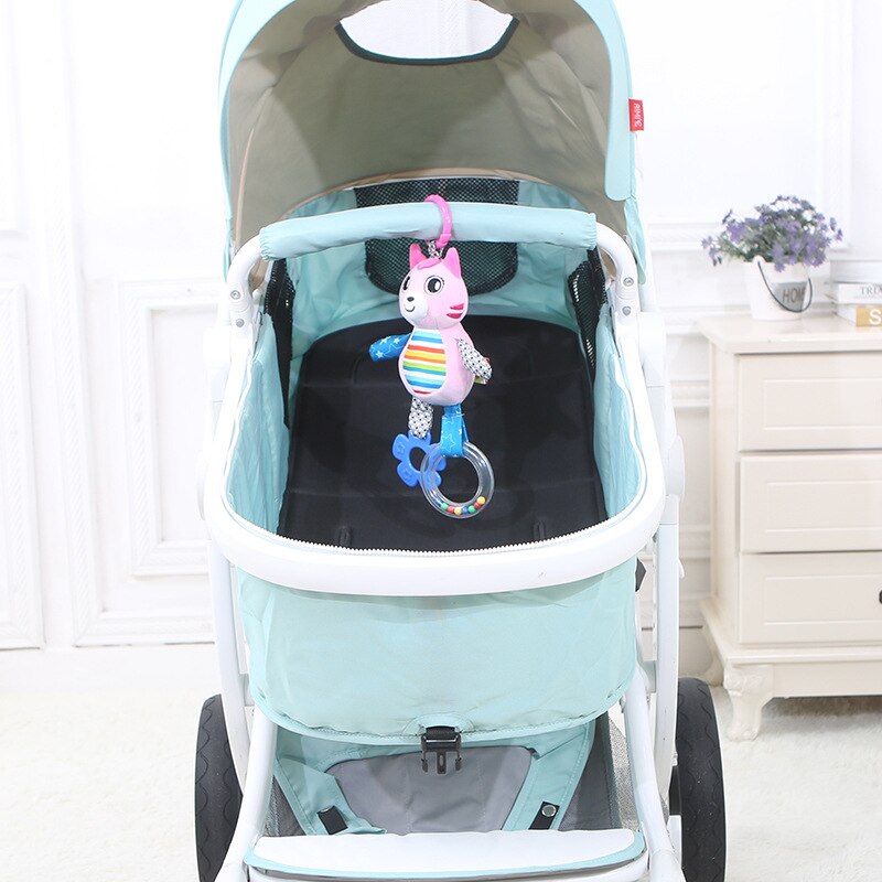 Baby Rattles Toys Stroller Hanging Soft Toy Cute Animal Doll Baby Crib Bed Hanging Bells Toys Stroller Hanging Accessories