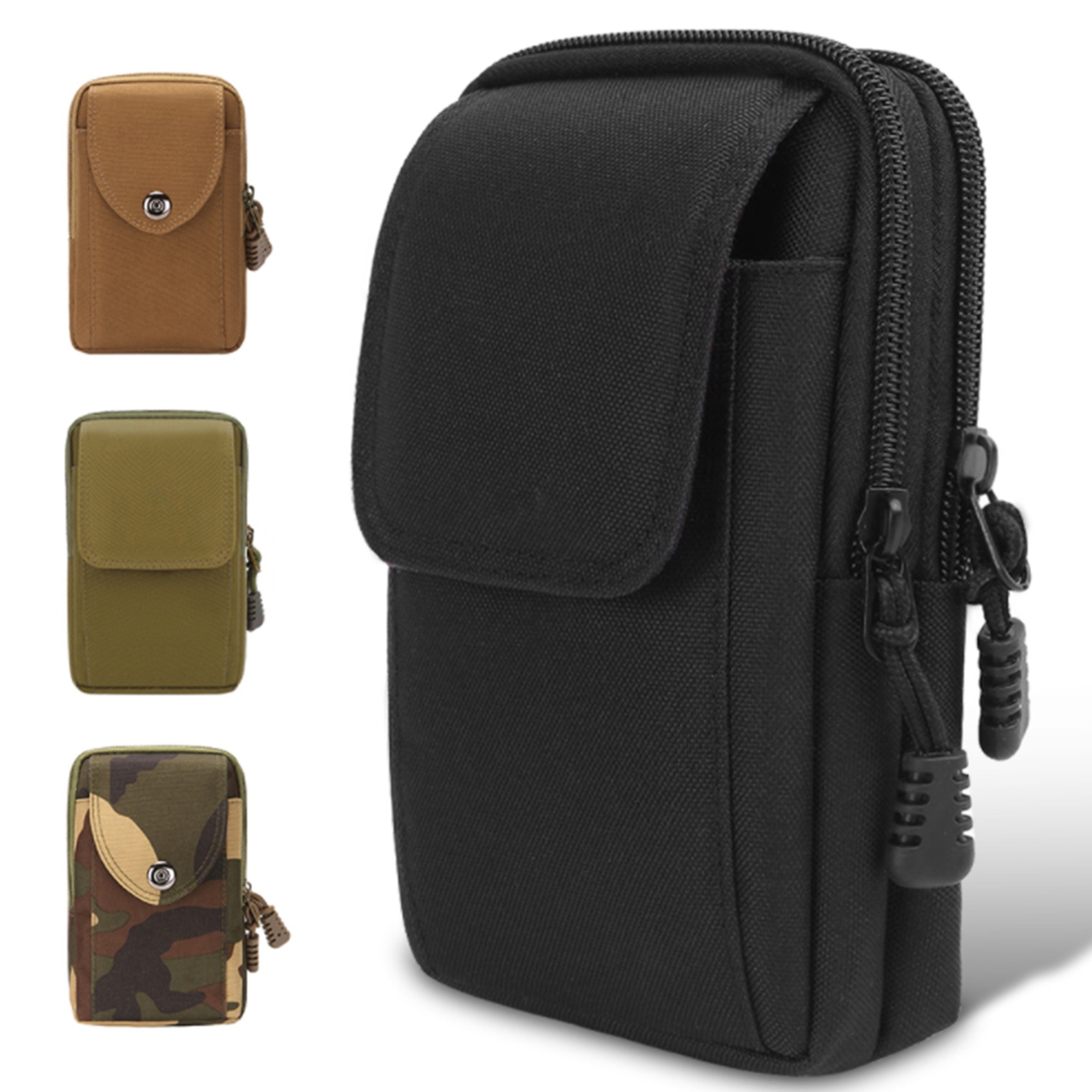 6.5 tommer kanvas mavetasker vintage udendørs sport mobiltelefontaske mænd bære bælte mavetaske mini brysttaske til dreng crossbody taske