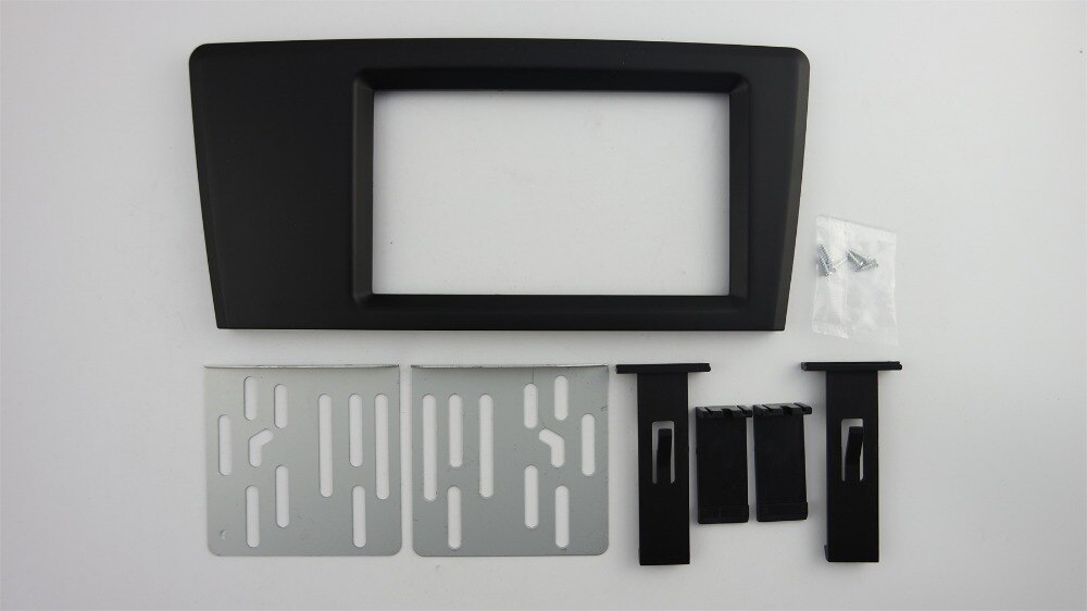 Dubbel din bil facia för 2000-2004 volvo  v70 xc70 s60 radio dvd stereo cd panel instrumentbräda kit trim fascia frontplatta ramkonsol
