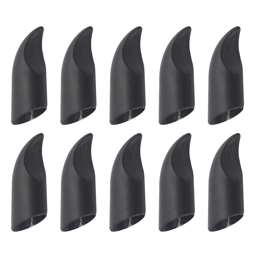 10Pcs Beschermende Planten Vingertoppen Cap Punctie Slip Porren Praktische Zwart Duurzaam Tuin Handschoenen Klauwen Voor Graven