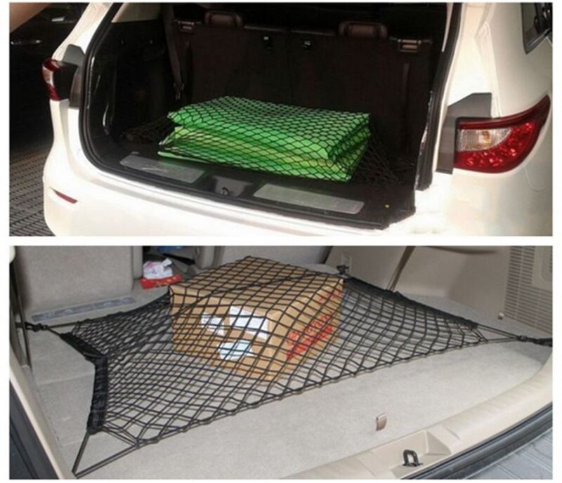 4 Hooks Car Trunk Luggage Cargo Elastic Net For Jaguar XF XFL XE XJ XJL F-Pace F pace fpace X761 XJ6 XKR XK8 X320 X308