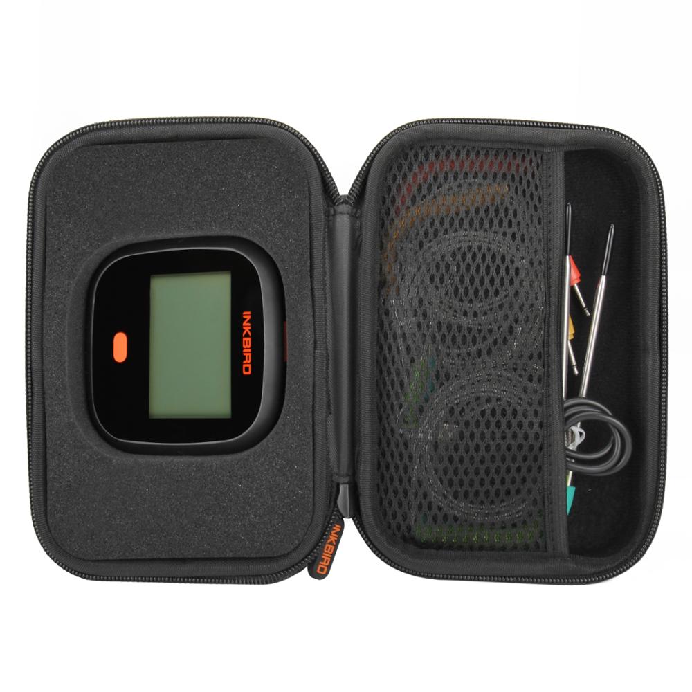 Inkbird-funda protectora de viaje a prueba de salpicaduras con cuerda de mano, bolsa de almacenamiento dura portátil solo para IBT-4XS / IBBQ-4T / IBT-4XP