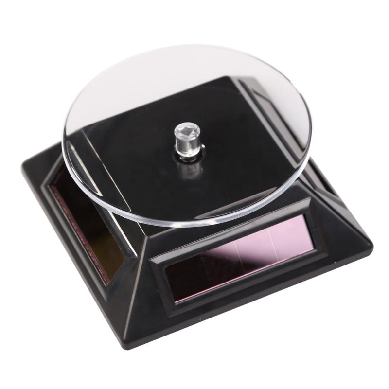 360 Graden Solar Powered Rotating Display Stand Sieraden Turn Tafel Sieraden Horloge Ring Display Stand Creatieve Sieraden Display