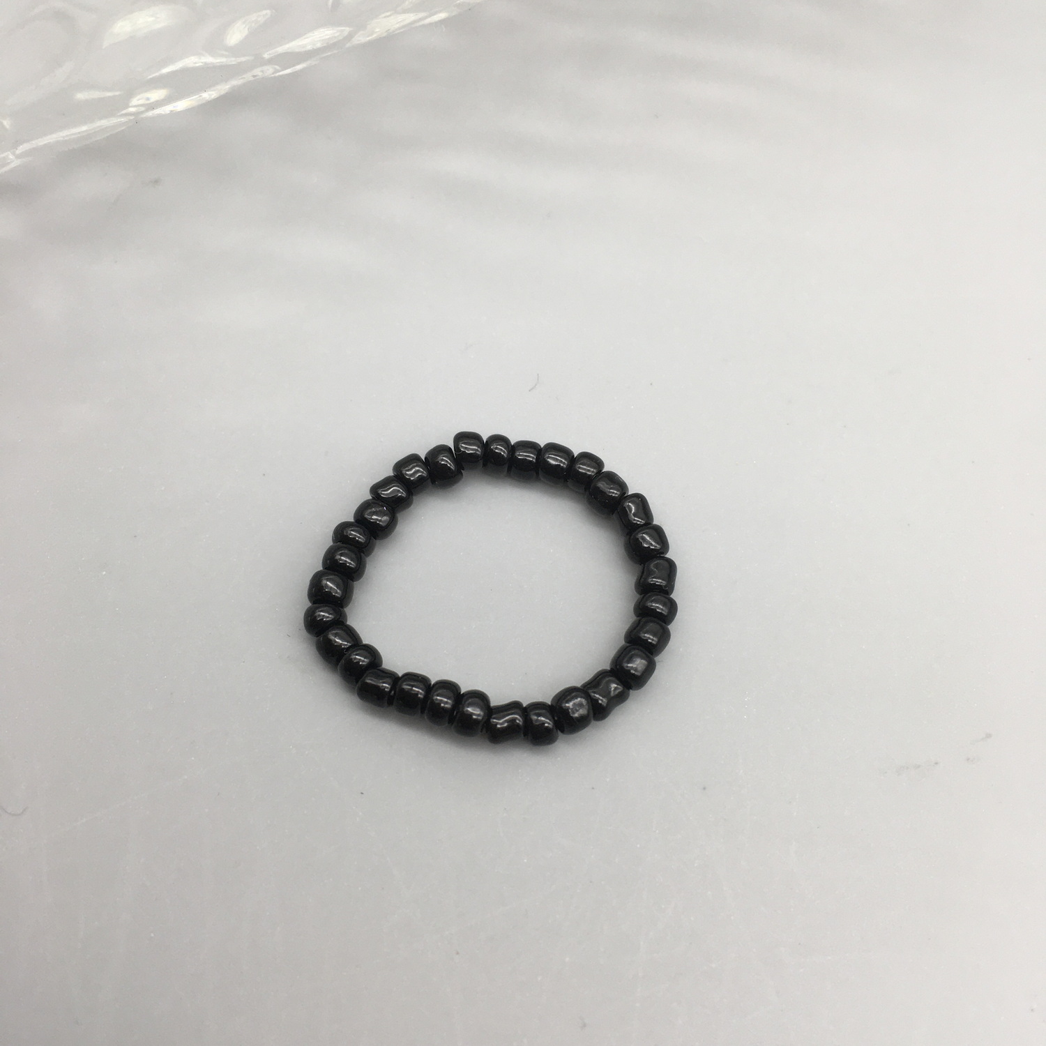 Anillos de cuentas de semillas simples para mujer, anillos con cuentas de cristal a la , bonitos y minimalistas, cuentas coloridas, anillos finos apilados geométricos: Púrpura claro