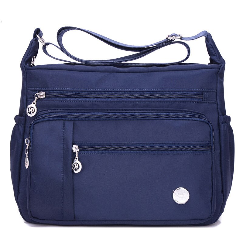 Women Shoulder Handbag Roomy Multiple Pockets Bag Ladies Crossbody Purse Tote Top Handle Satchel: Blue-L