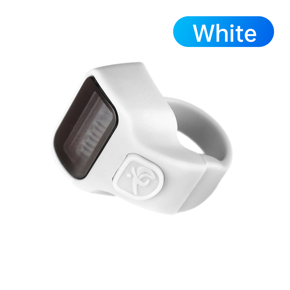 Digitale Hand Teller Handmatige Teller Telling Golf Clicker Training Teller 5 Cijferig Nummer Hand Gehouden Teller Mini Mechani: WHITE