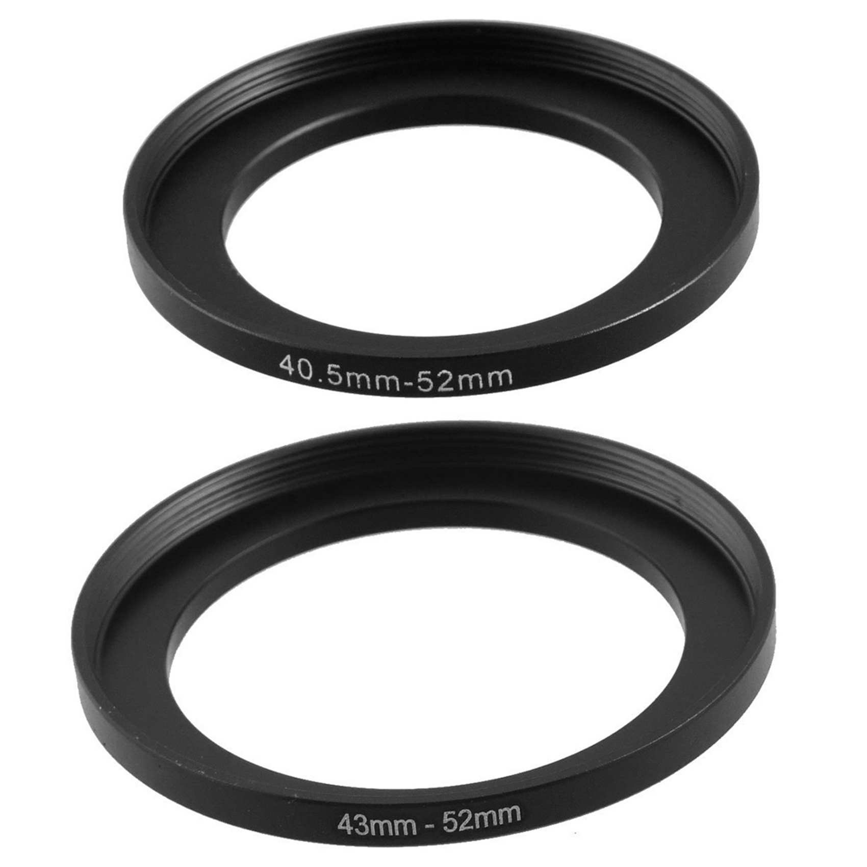 erheben -2 stück Ersatz-metallfilter-Schritt-hoch-Ring-Adapter für kamera , 40.5mm-52mm &Ampere; 43mm-52mm
