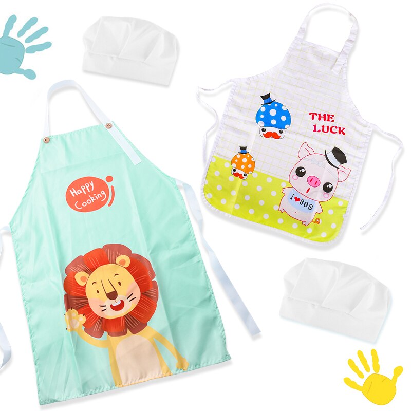 Children's Apron Performance Play House Cosplay Chef Hat Kids Kitchen Clothing