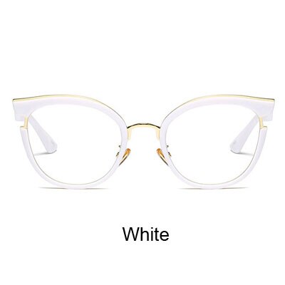 Ralferty Ladies Cat Eye Glasses Vintage Black Optical Eyeglasses Frames Women Eyewear Frame oculos de grau gafas F97551