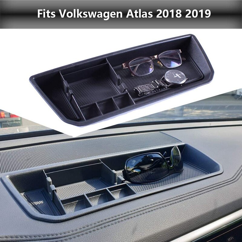 Interior Dashboard Storage Box Organizer Holder Tray Compatible for Atlas Dash Mounted Holders Accessories