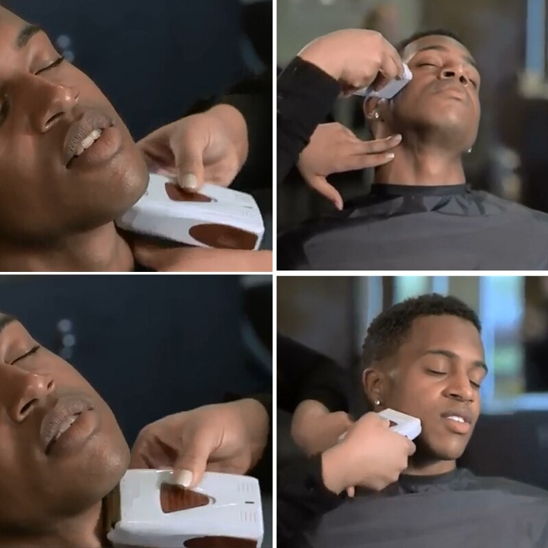 Super tæt kraftfuld elektrisk barbermaskine til mænd skæg elektrisk barbermaskine fade skaldet folie barbermaskine barber efterbehandling fade værktøj
