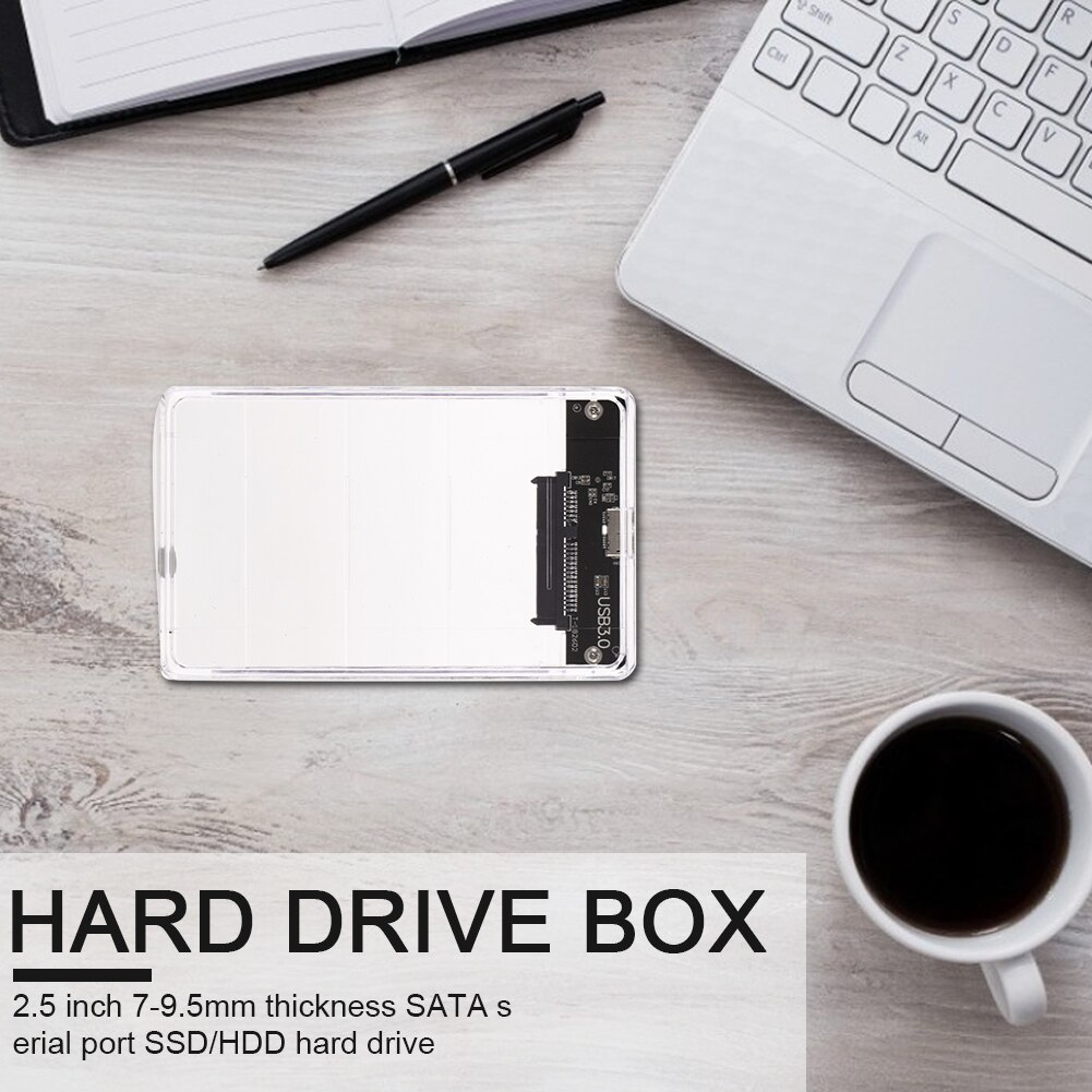 5Gbps USB3.0 Hard Drive Externe Behuizing Transparant 2.5 Inch Sata Sdd Hdd Case Draagbare Harde Schijf Mobiele Box Adapter