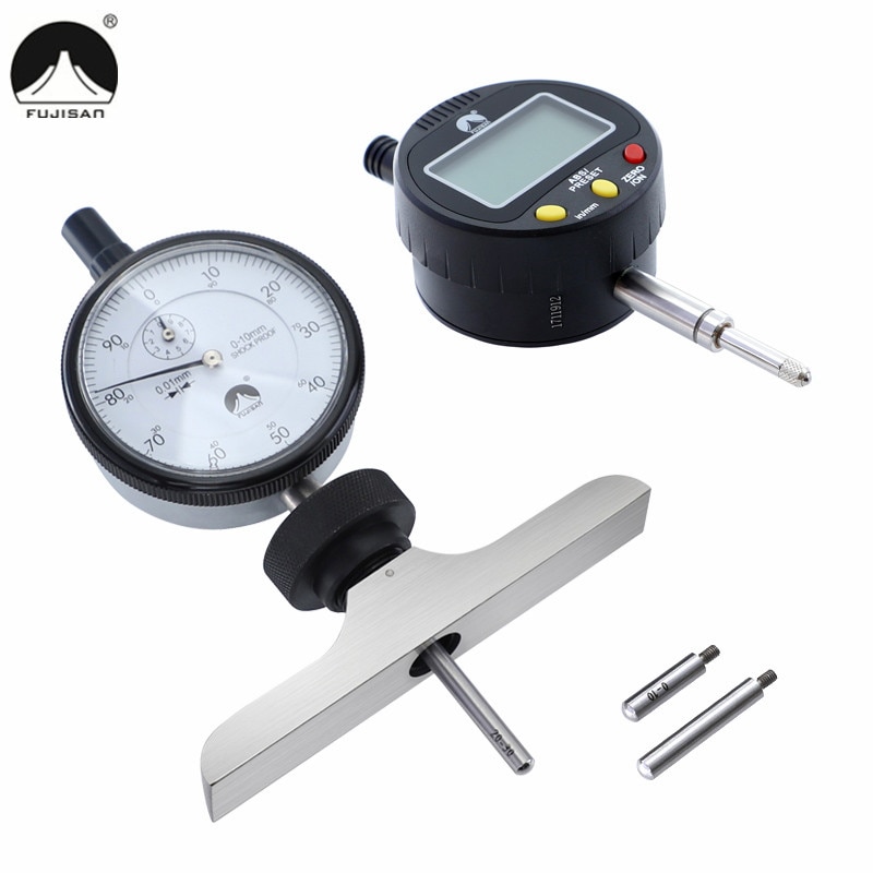 Dial Indicator Holder with Dial Indicator Point 0-10mm Indicator with Lug Back 0-12.7mm Digital Micrometre Measuring Instrument
