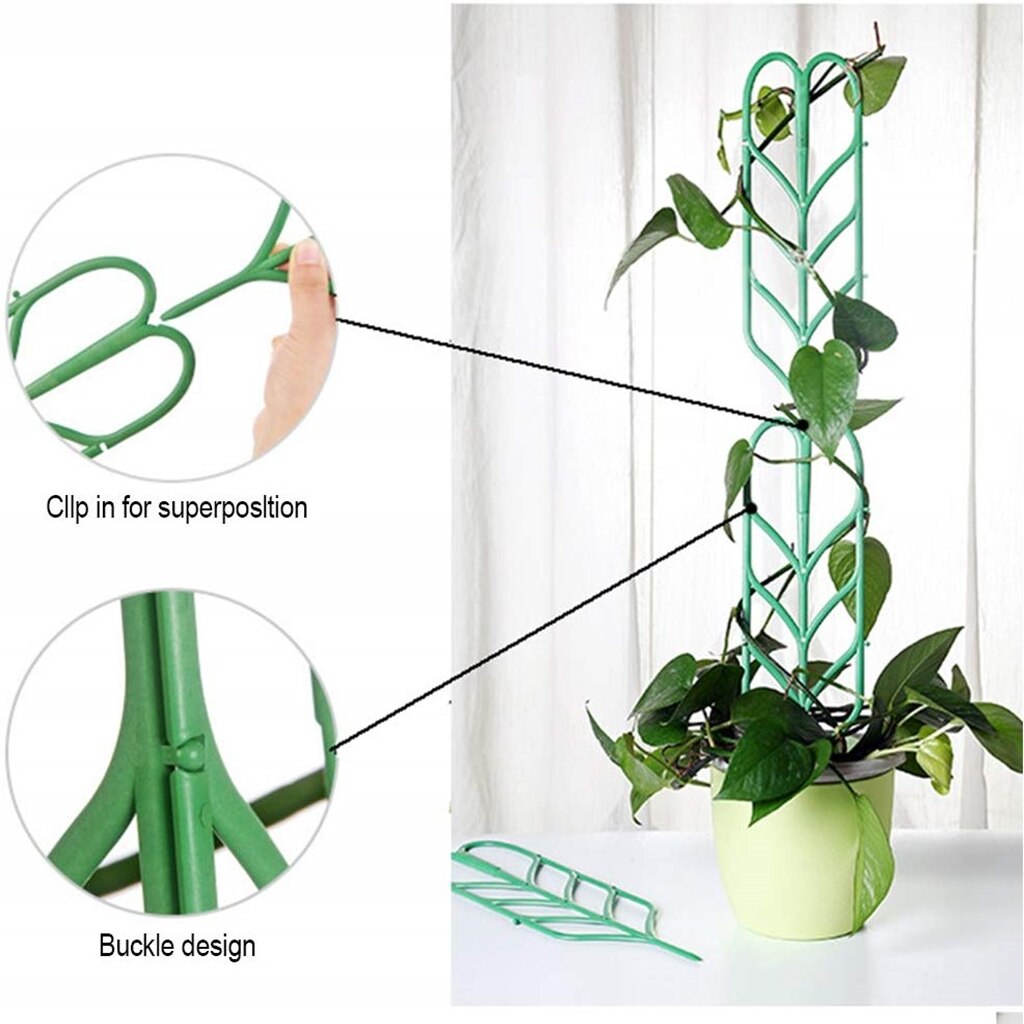 3 stk holdbare plasic have espalier til potteplanter lille stueplant espalier