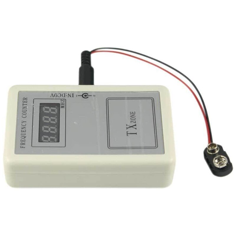 Handheld Remote Control Wireless Frequency Meter Counter Tester 250-450MHZ for Car Cymometer Detector Power Cable
