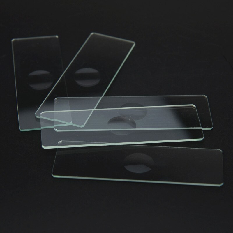 5pcs Blank Microscope Glass Slides Reusable Laboratorial Single Concave Cavity Slide 7103 Lab Consumables for Liquid Specimen