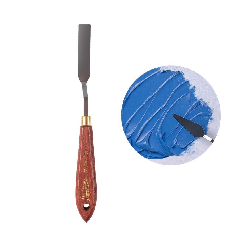 Espátula de artista, cuchillo de paleta, juego de cuchillos de pintura, raspador de mezcla de pintura, cuchillo de paleta de acero inoxidable, espátula artística de pintura: Mezcla de color