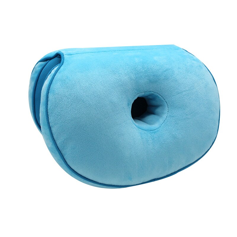 SB Multifunctional Dual Comfort Seat Cushion fold Memory Foam of Hip Lift Seat Cushion Latex Seat Cushion Comfy for Home: Blue