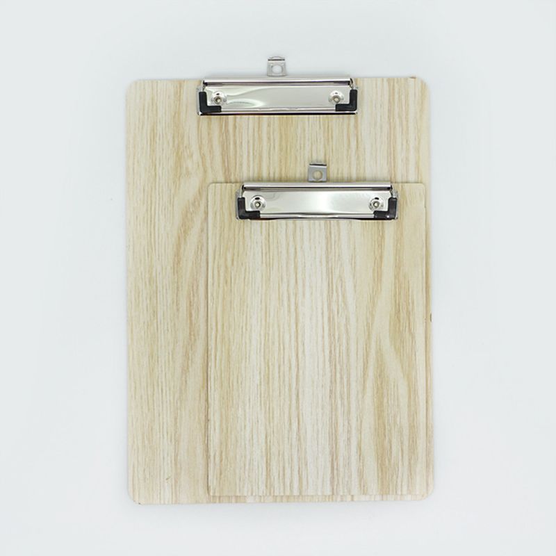 1pc Portable A4 A5 Wooden Writing Clip Board File Hardboard with Clip Office School Stationery Supply