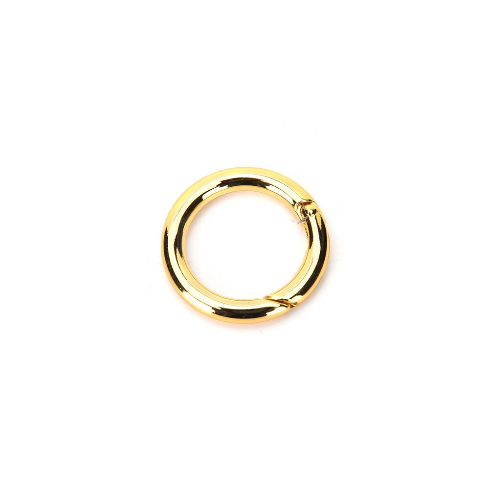 1 stk rund karabinkrok snap clip trigger fjær nøkkelring bucklespring o ring bag hook o ring for bags diy bag accessories: 2