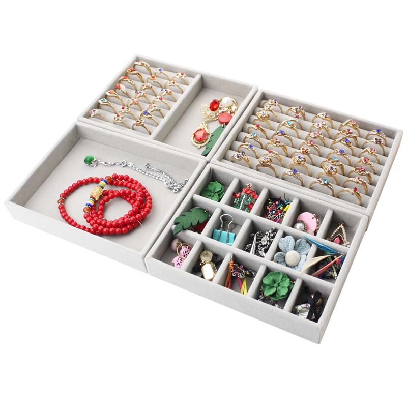 Small Jewelry Tray Ring Necklace Storage Organizer Bracelet Watch Display Drawer Stuff Finishing Multi-functional
