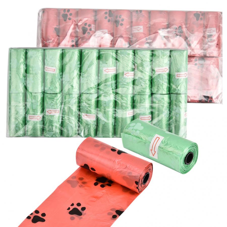 Bolsas de limpieza de residuos para perros y gatos, 40 rollos, 600 Uds., bolsas para recoger caca, productos para mascotas