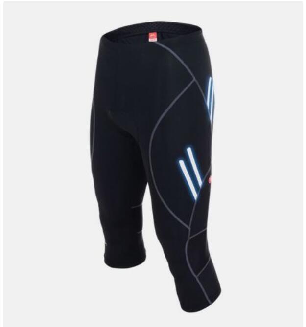 Herre outdoor cycling 3/4 trekvart leggingshorts polstrede strømpebukser