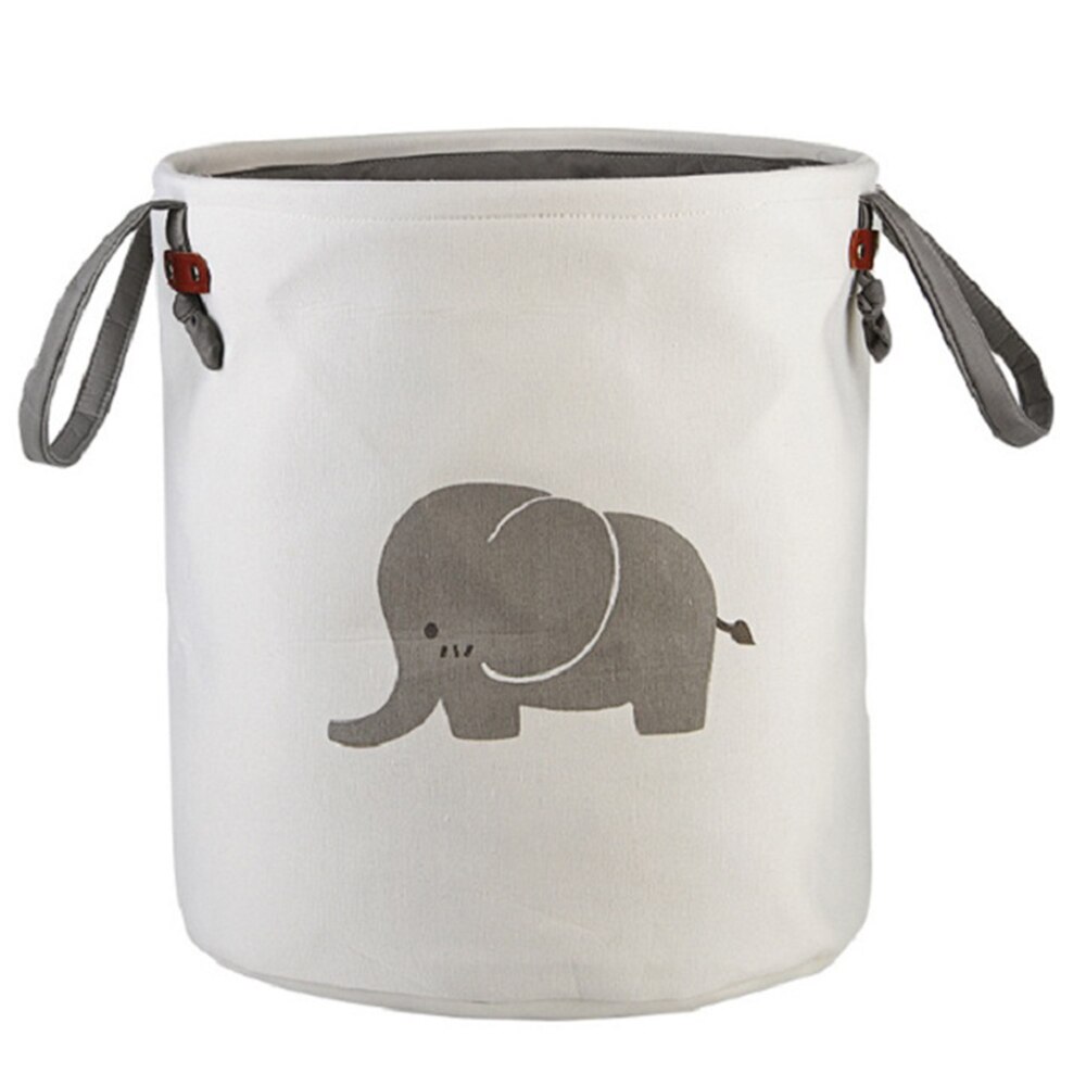 Tissu de bande dessinée panier à linge sac grand pliant vêtements sales articles divers jouets paniers de rangement boîte décoration de la maison panier tissé: Elephant