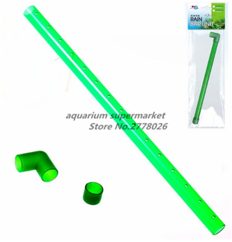 Accesorio de filtro de Acuario, tubo de codo de salida de entrada de plástico, tubo de lluvia, unidad de entrada y salida de Lirio