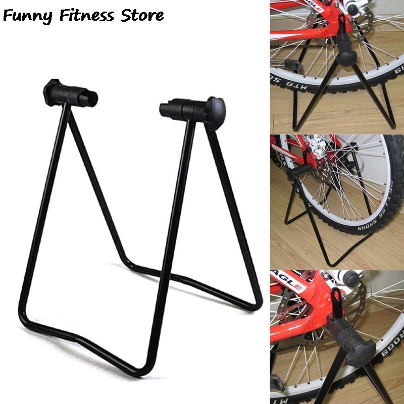 Mountain Bike Parking Stand Triangle Vertical Stand Display Wheel Hub Bike Repair Stand Kickstand for Bicycle Repair Floor Stand