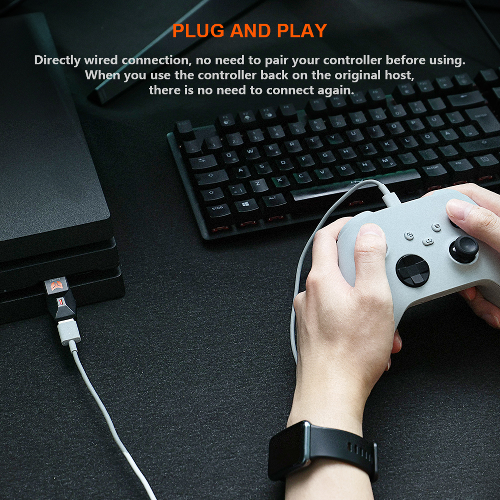 R90 R100 Profi USB Empfänger kabellos Adapter für PS4 PS5 Xbox Serie Schalter Regler Bluetooth Adapter Gamepad Konverter