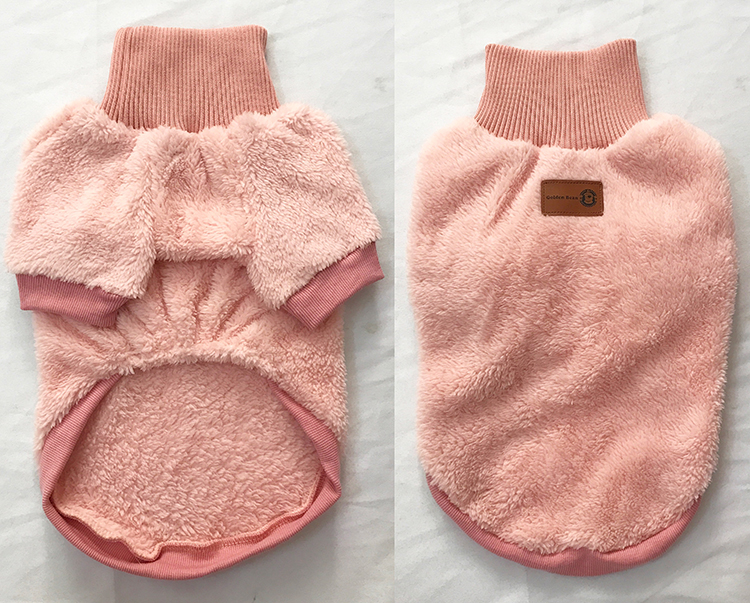 Abrigo de invierno para perros Pug ropa Bulldog francés Poodle Bichon Pomeranian Schnauzer Corgi perro ropa abrigo Hoodies: Rosa / XXL