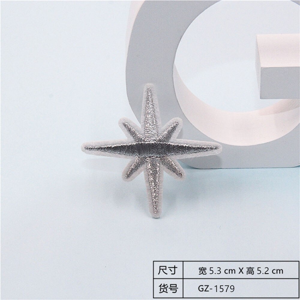 Fabric Embroidered Celestial Body Patch Clothes Stickers Bag Sew Iron On Applique DIY Apparel Sewing Clothing Accessories BU190