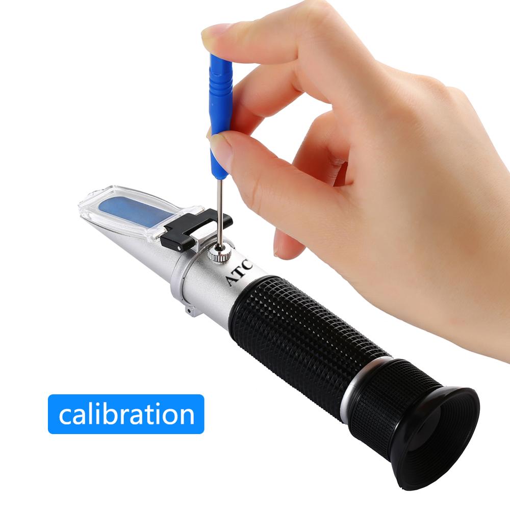 Yieryi Handheld 0-20% Brix Refraktometer Zucker Meter Glucose Meter Süße zählen Schneiden Flüssigkeit Konzentration Meter Mit ATC