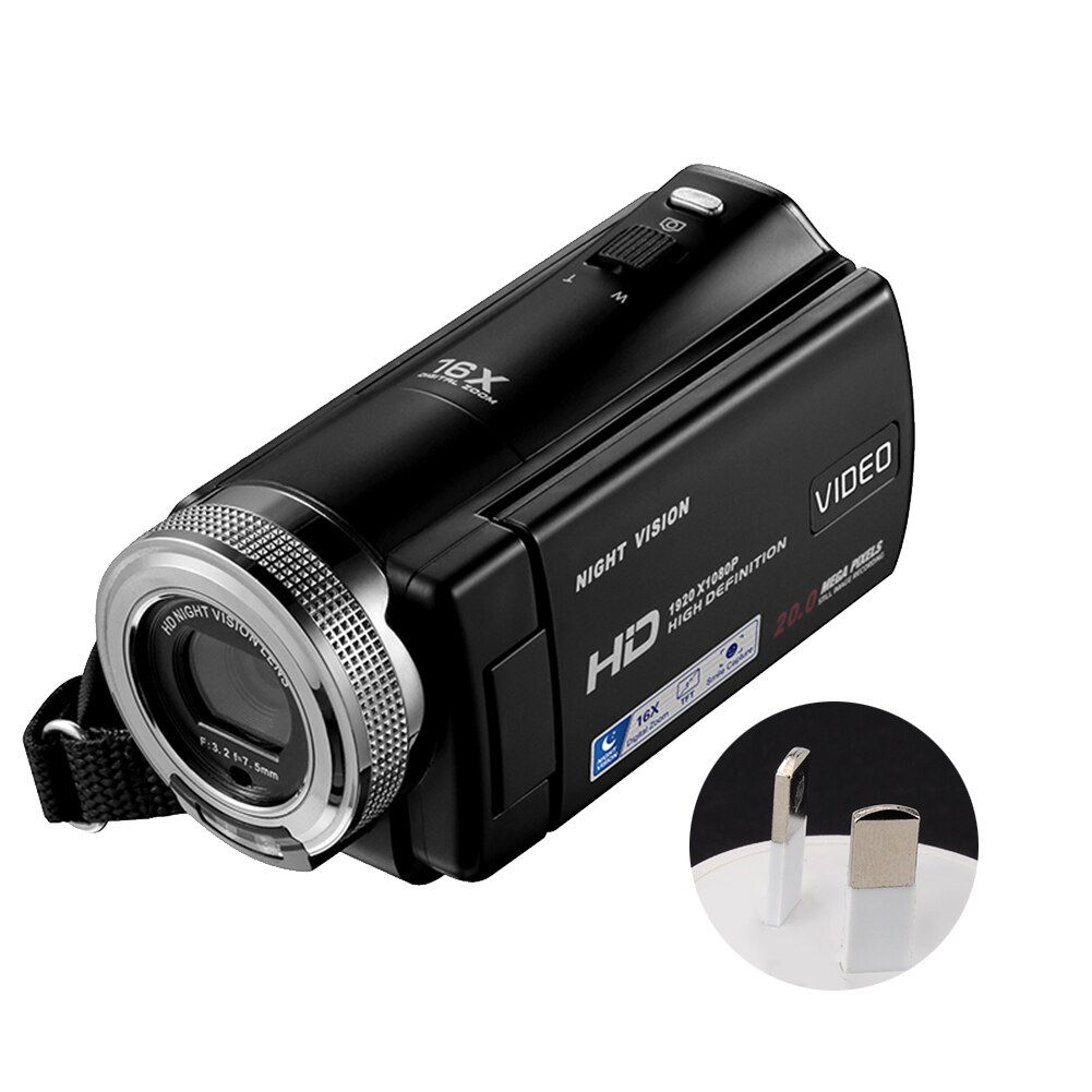 Outdoor With Microphone FHD 1080P 16X Digital Zoom Portable USB Rechargeable Camcorder Vlogging Video Camera Wide Angle 30fps