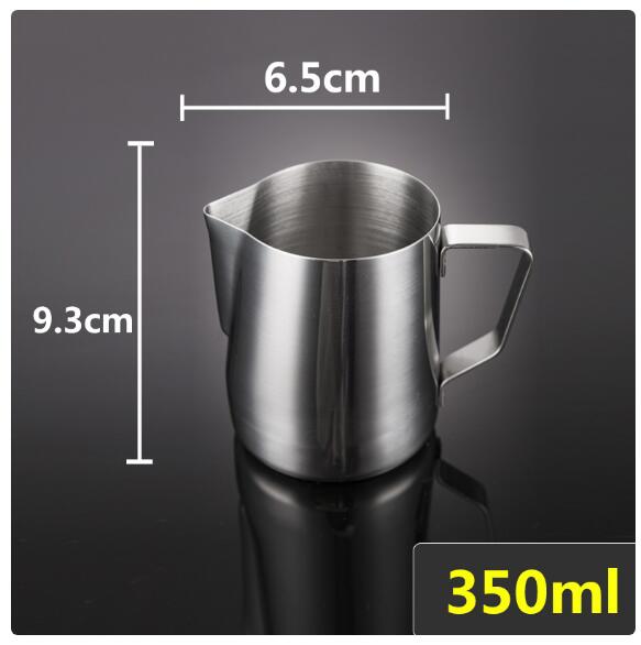 Pichet à lait en acier inoxydable, pour mousseur à café expresso, Barista Craft, Latte: 350ML