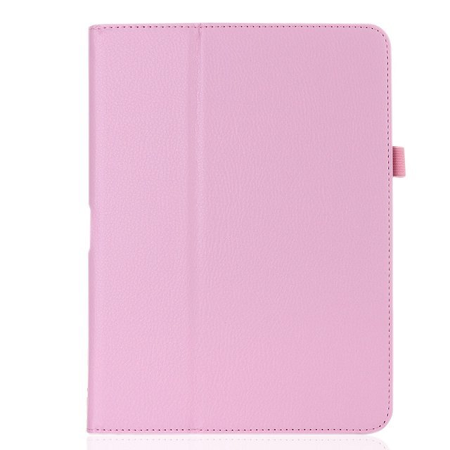Voor samsung galaxy tab 4 10.1 inch  t530 t531 t535 sm-t530 t533 sm-t531 sm-t535 tab 4 tablethoes tablet holster leren hoes: Roze