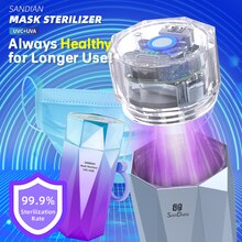 SANDIAN – boîte de nettoyage pour masque Portable, stérilisation UV, étui de désinfection multifonctionnel Rechargeable, nettoyeur d&#39;écouteurs de bijoux ménagers