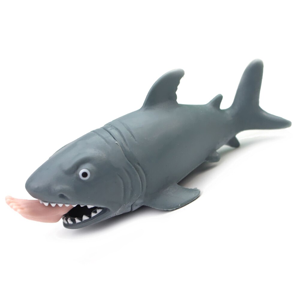 Puzzle Baby FrüHenne Pädagogisches Spielzeug Silikon Hai mit Fuß Hängen Stressabbau quetschen Lustige Parodie Spielzeug